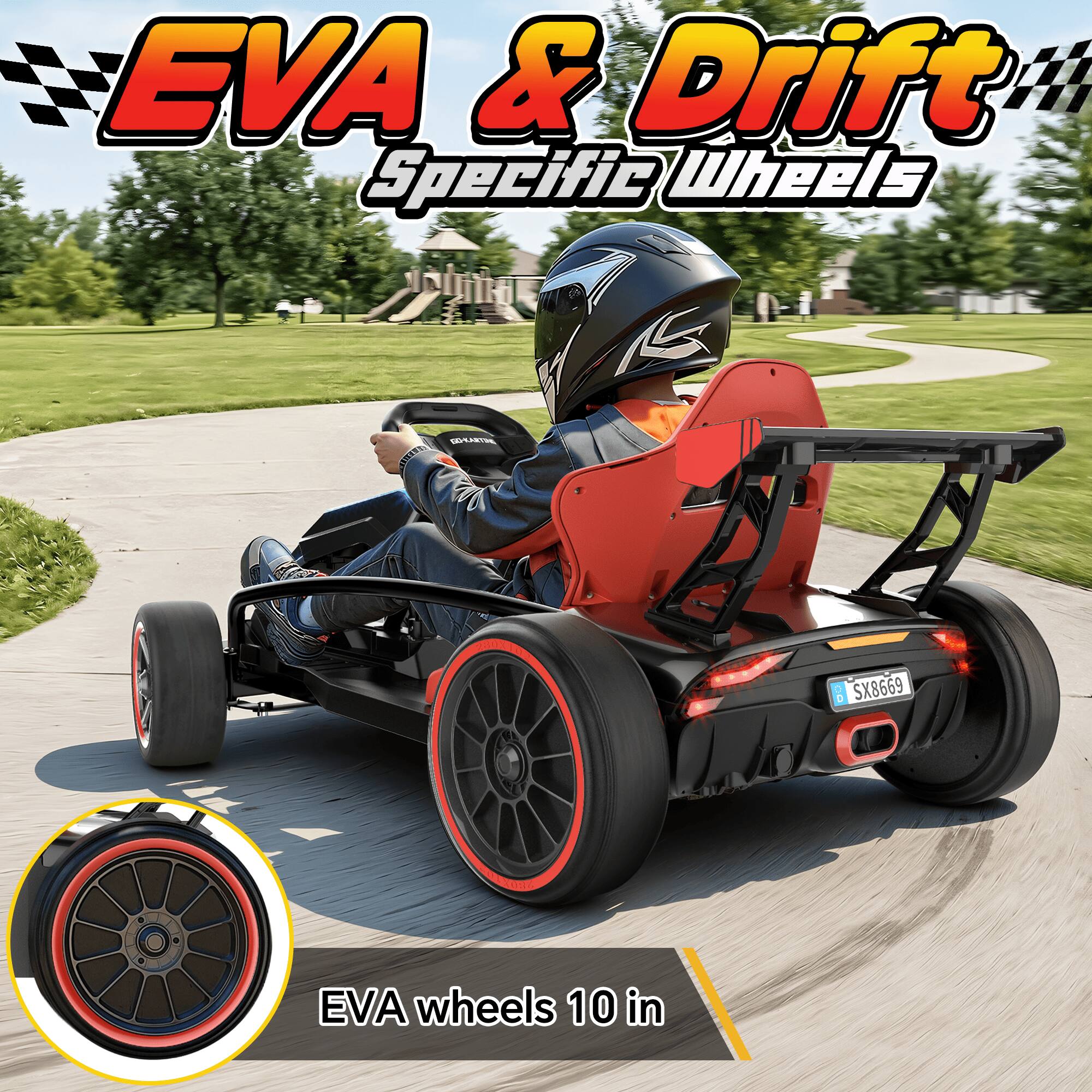 EVA & Drift Specific Wheels

GO-KARTING

00 D SX8669

EVA wheels 10 in