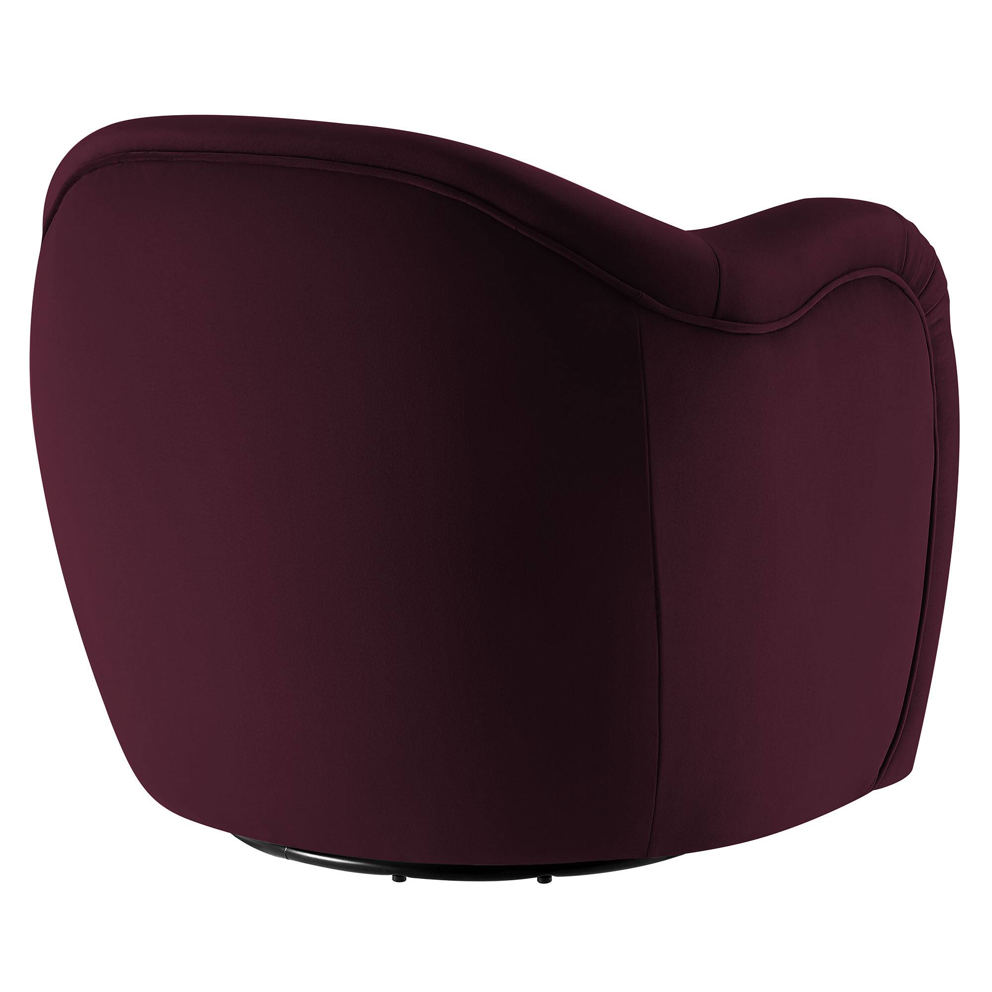 Alt View 1. Modway - Compose Performance Velvet Swivel Armchair by Modway - Red.
