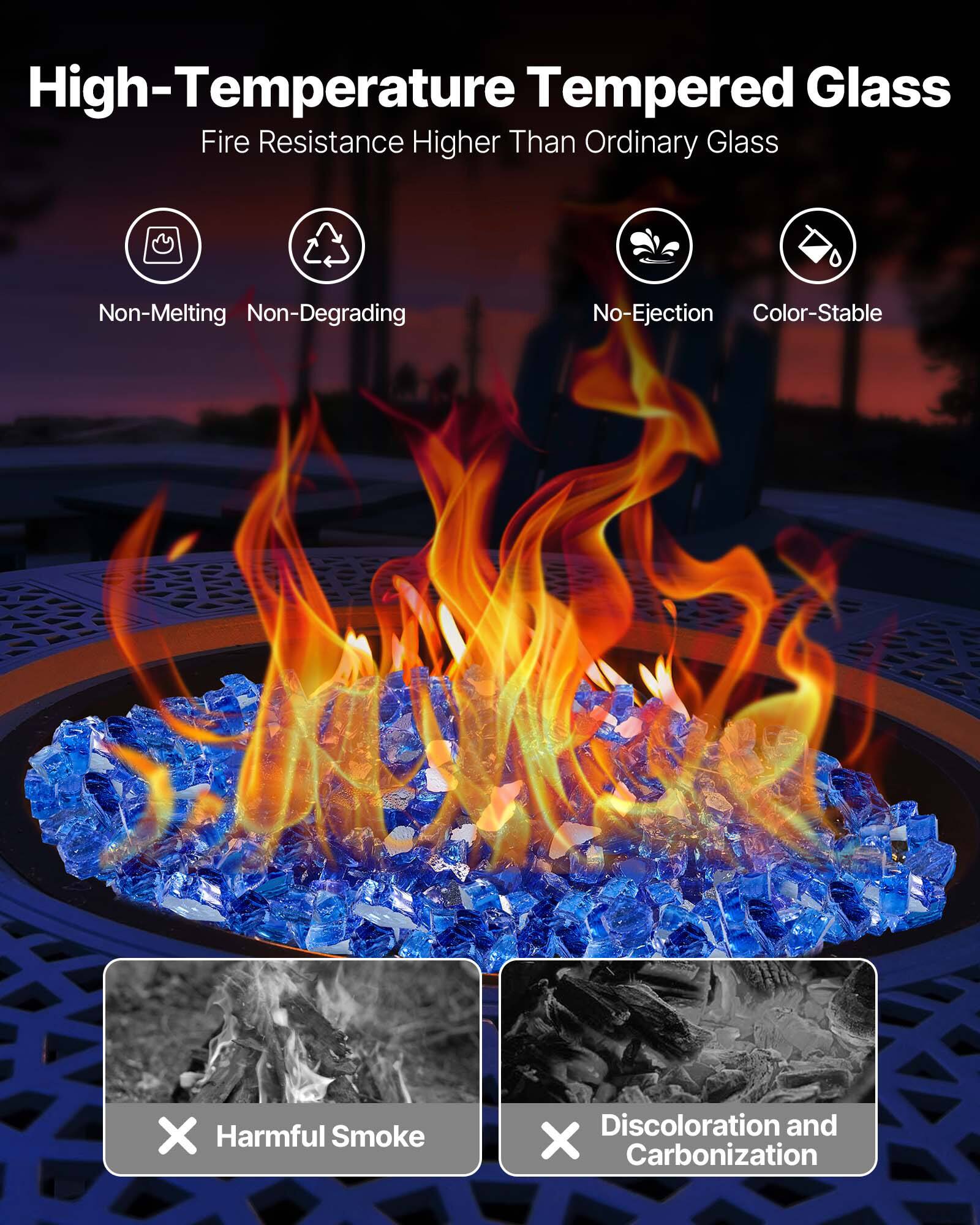 High-Temperature Tempered Glass  
Fire Resistance Higher Than Ordinary Glass  

- Non-Melting  
- Non-Degrading  
- No-Ejection  
- Color-Stable  

X Harmful Smoke  
X Discoloration and Carbonization