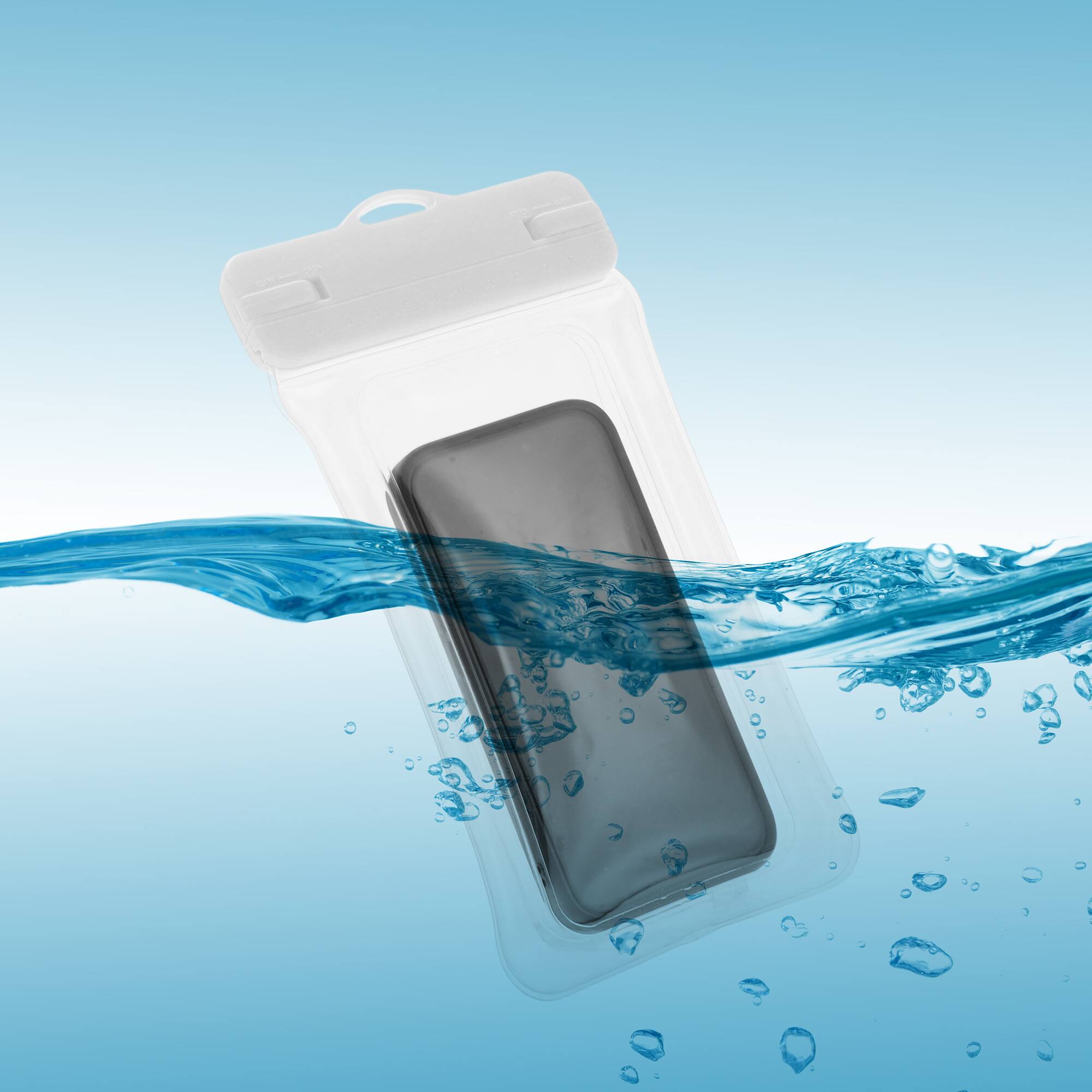 Alt View 3. Unique Bargains - 2pcs Inflatable Mobile Waterproof Bag Universal Waterproof Case Compatible for Phone 4.92"x9.65" - White.