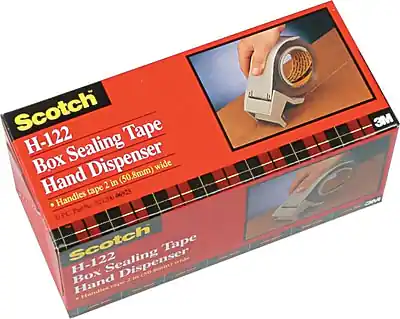 Scotch H-122 Box Sealing Tape Hand Dispenser
Handles tape 2 in (50.8mm) wide
UPC: 012000-064254
3M