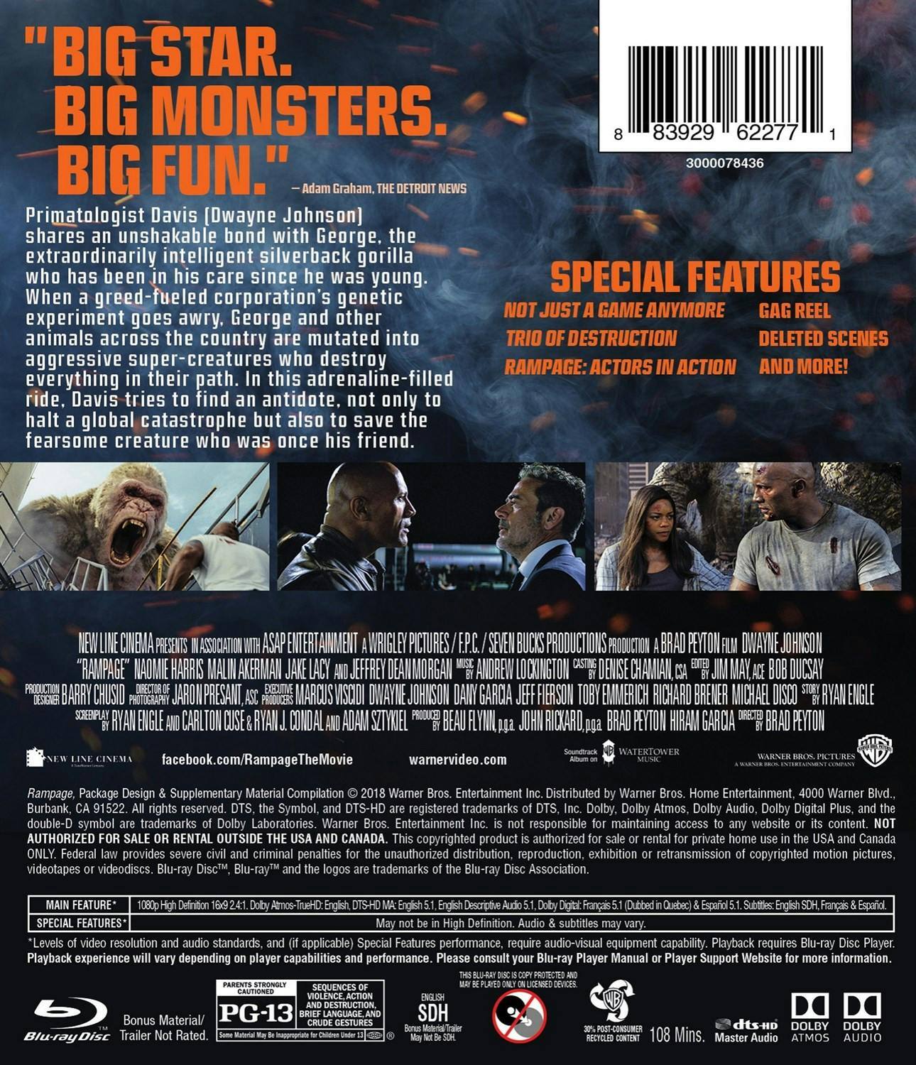 Back. Rampage [Blu-ray].