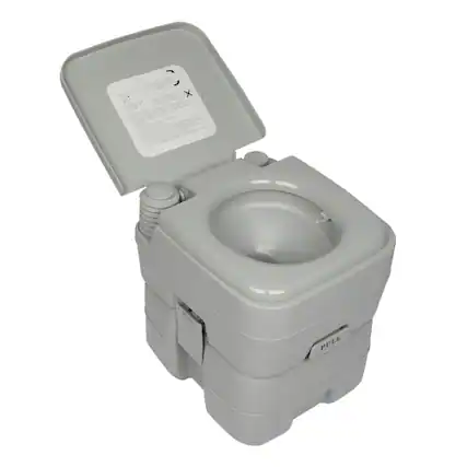 Front. Winado - Portable Toilet 5.3 Gallon Capacity, Removable Camping Toilet with Detachable Waste Tank for Camping Outdoor Travel - Gray.