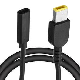Unique Bargains - 0.5FT USB C to DC 11x4.5mm PD Charging Cable, 18-20V/3.25A 65W, for Router, Camera, TV Box, Desk Lamp - Black
