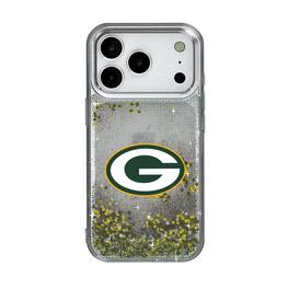 Keyscaper - NFL - Green Bay Packers Linen Logo iPhone Glitter Case - 14 Pro Max - Multicolor
