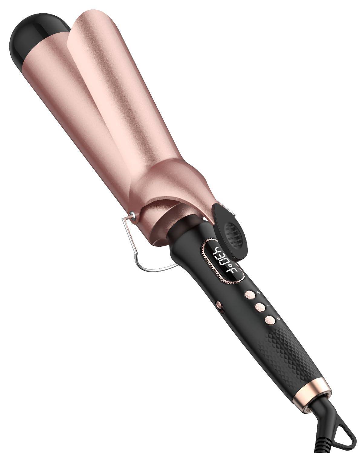 Reds Spade - Extra Large Curling Iron Long Culing Wannd 240v Dual Hair Curler For Big Wave Curls Temps Professional - 2 inches