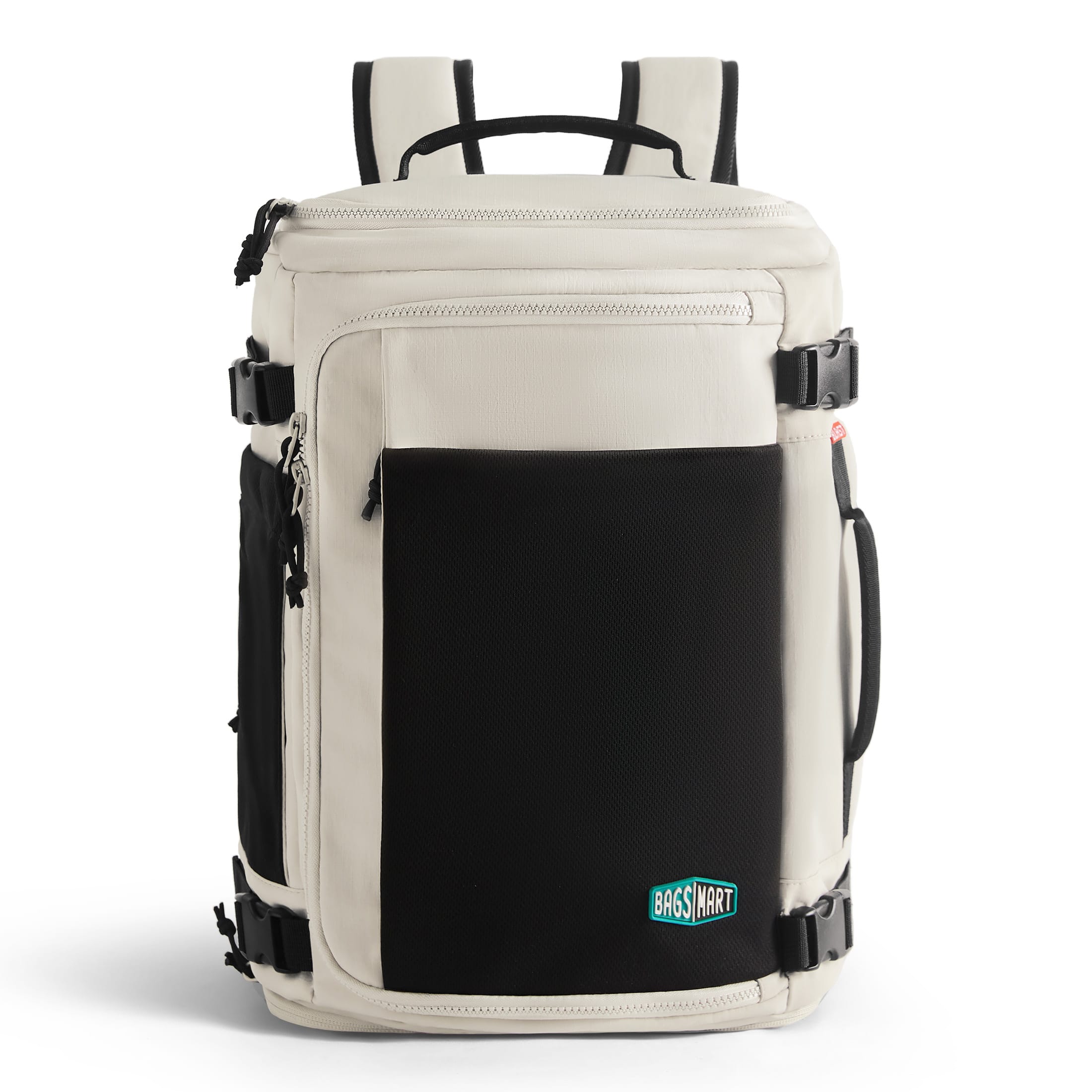 Bagsmart - Blast 38L Mesh Travel Backpack with Breathable Compartment, Lightweight Outdoor Daypack for Hiking, Commuting & Sports - Cream price history on PriceWatchPro