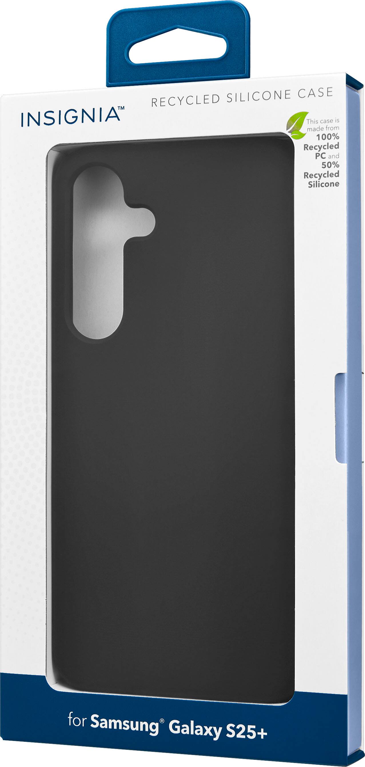 This case from Insignia is made of 100% recycled PC and 50% recycled silicone for Samsung Galaxy S25+.