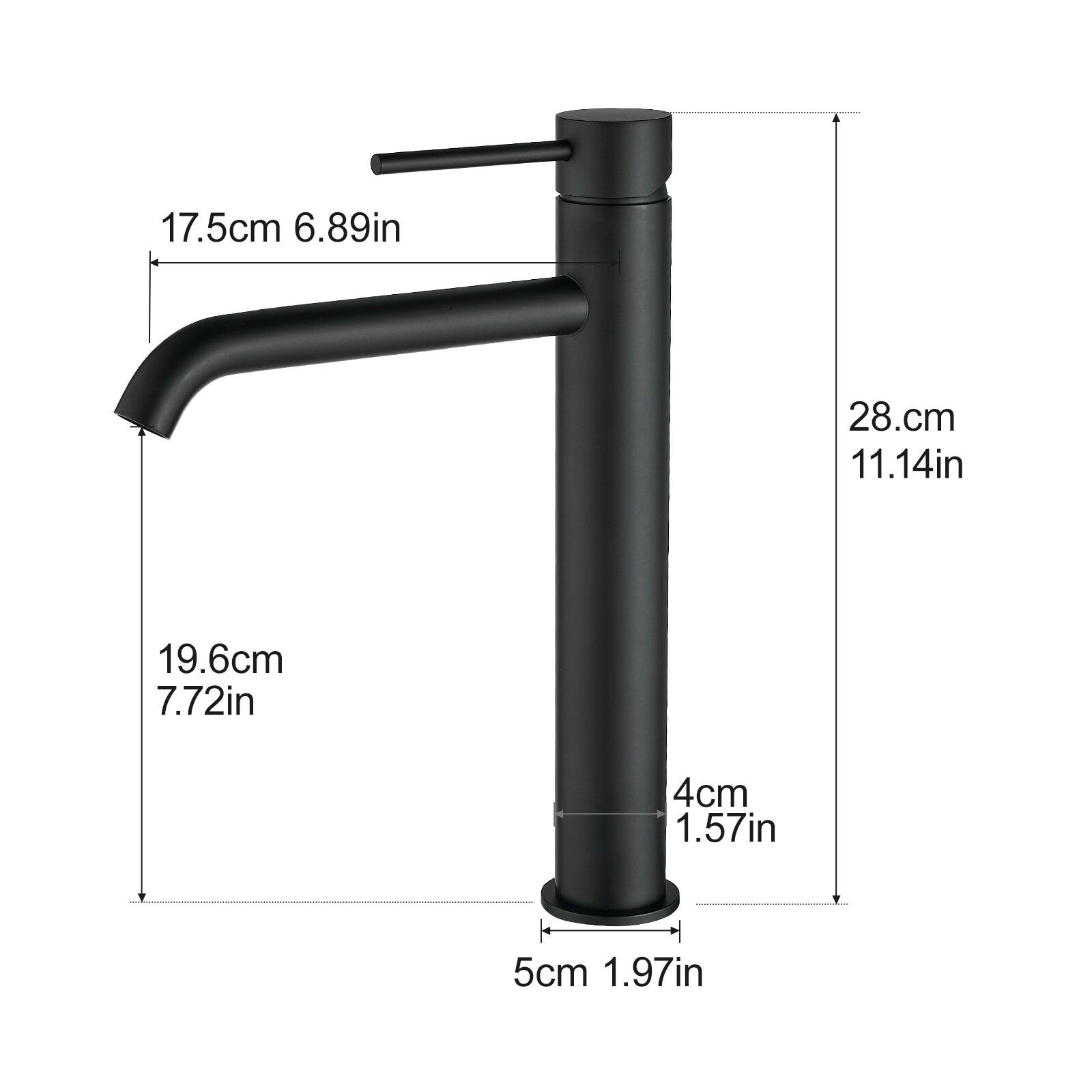 17.5cm 6.89in  
28.cm 11.14in  
19.6cm 7.72in  
4cm 1.57in  
5cm 1.97in