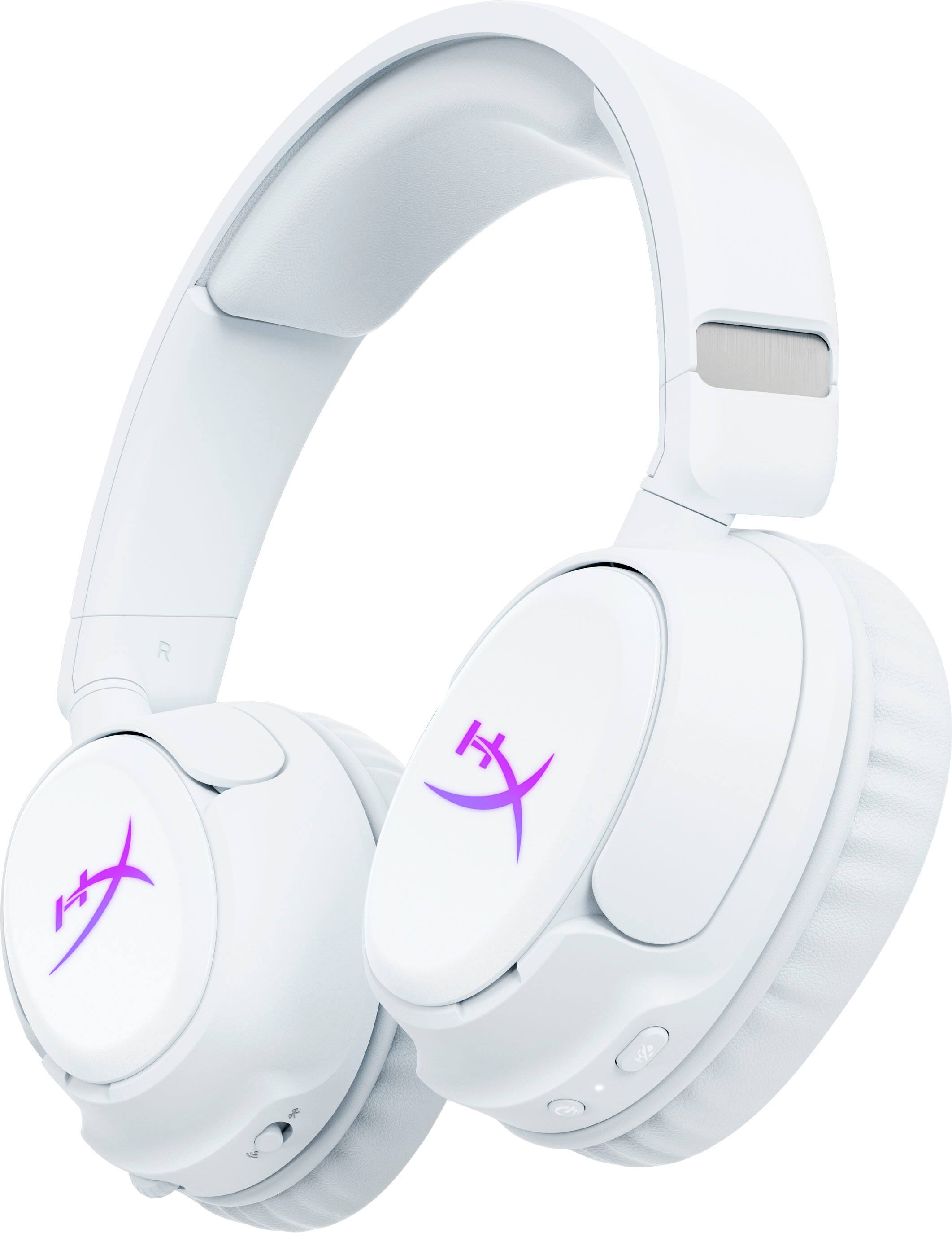 Alt View 12. HyperX - Cloud Flight 2 Wireless Gaming Headset for PC, PS5, PS4, Nintendo Switch, Mac, Mobile, and Bluetooth - White.