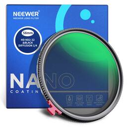 Neewer - 72mm VND2-32 + Mist 1/4, No X Cross