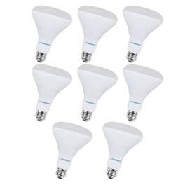 VIRIBRIGHT - 65-Watt EQ Dimmable LED Flood Light Bulb Daylight (8-Pack) - 5000K