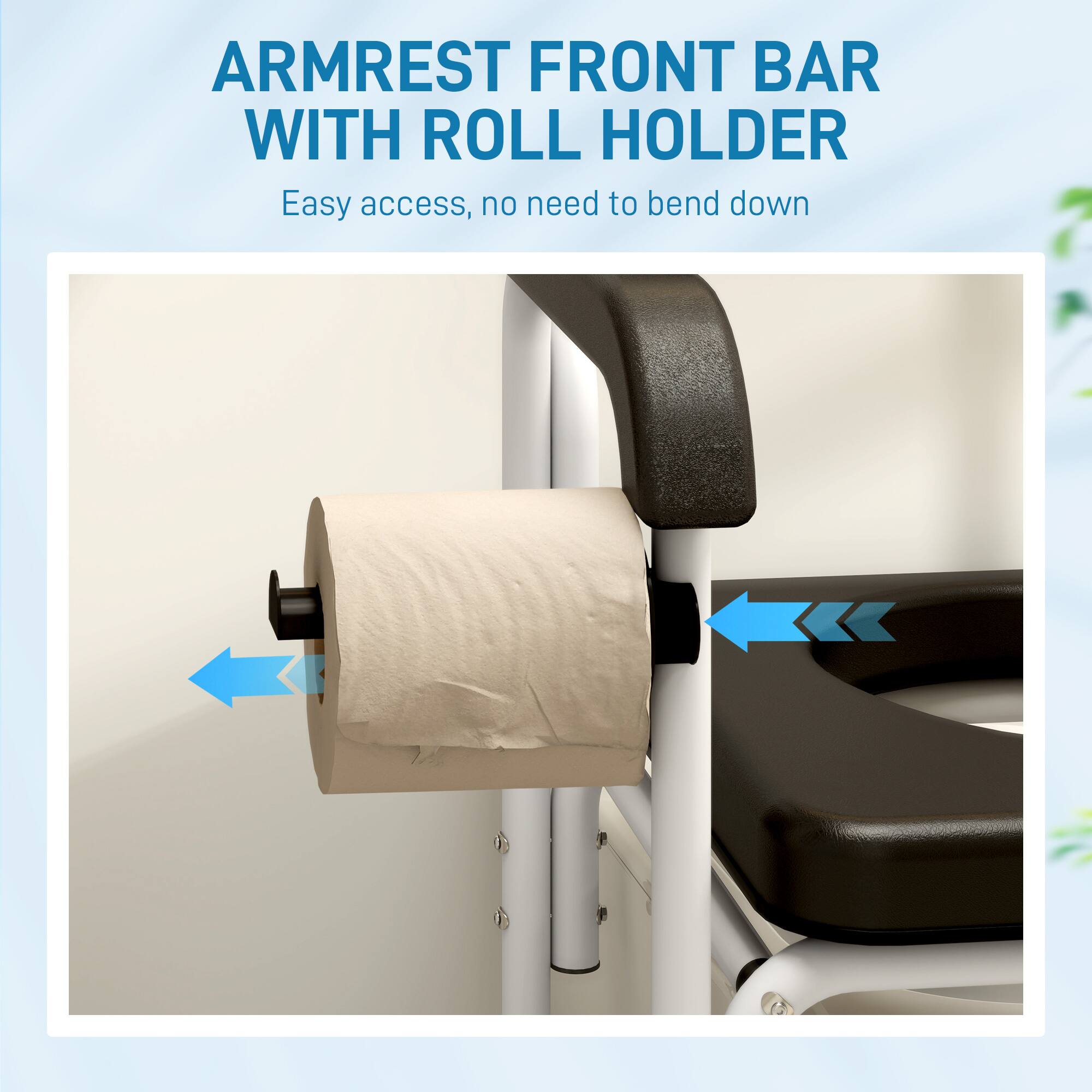 ARMREST FRONT BAR WITH ROLL HOLDER

Easy access, no need to bend down
