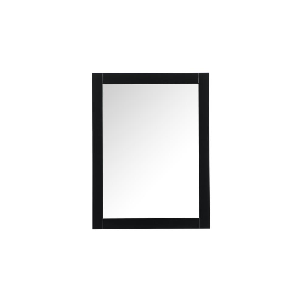 Alt View 5. Elegant Decor - Aqua vanity mirror 27x36 inch in black - Black.