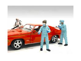 Hazmat Crew Figurine II for 1/18 Scale Models by American Diorama - Multi