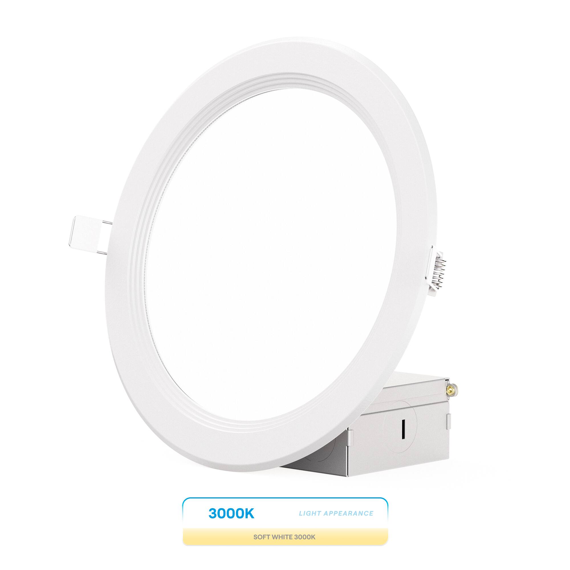 Infibrite - 6 In. Ultra-Thin Recessed LED Downlight 12W 1050LM Bright Wet Rated, Triac Dimmable 12-Pack - White price history on PriceWatchPro