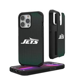 Keyscaper - NFL - New York Jets - Linen Logo iPhone Rugged Case - 15 - Black