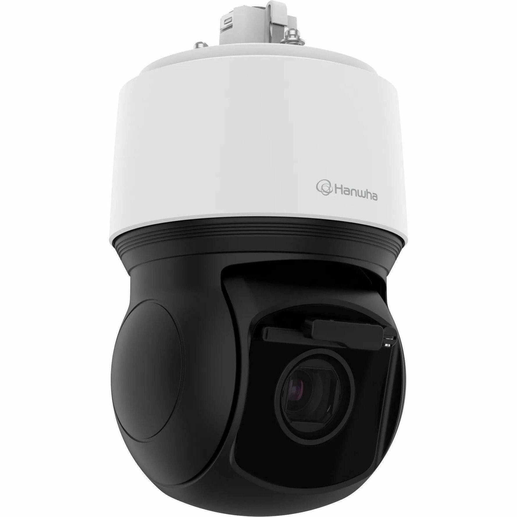 Alt View 3. Samsung - Hanwha XNP-C6403RW 2 Megapixel Outdoor Full HD Network Camera - Color - Dome - Black, White - 656.17 ft Infrared Night - Black.