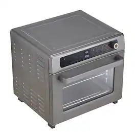 Loheer - 12-in-1 Air Fryer Toaster Oven 25L Convection Oven 1700W Countertop Combo - Stainless Steel