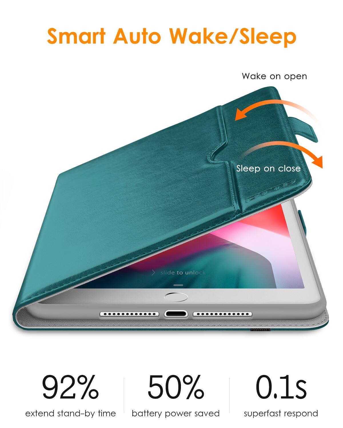 Smart Auto Wake/Sleep

- Wake on open
- Sleep on close

92% extend stand-by time

50% battery power saved

0.1s superfast respond