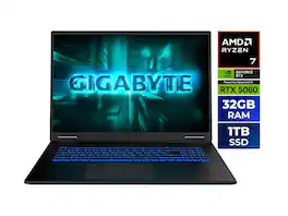 GIGABYTE - GAMING A18 - 165Hz WQXGA - RTX 5060 - Ryzen 7 260 - 1TB SSD 32GB DDR5 - Win 11 - Black Steel