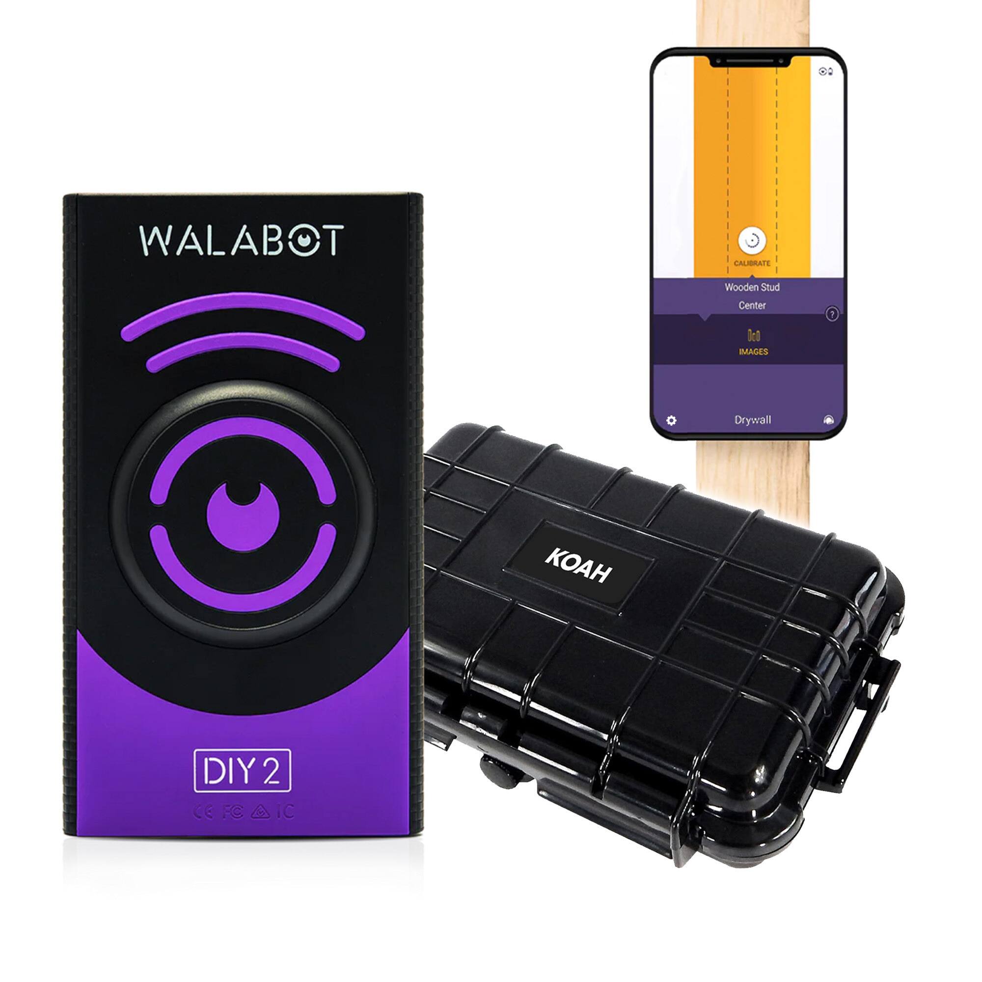 WALABOT  
CALIBRATE  
Wooden Stud  
Center To IMAGES  
!  
0  
Drywall  

DIY 2  
CE FCAIC