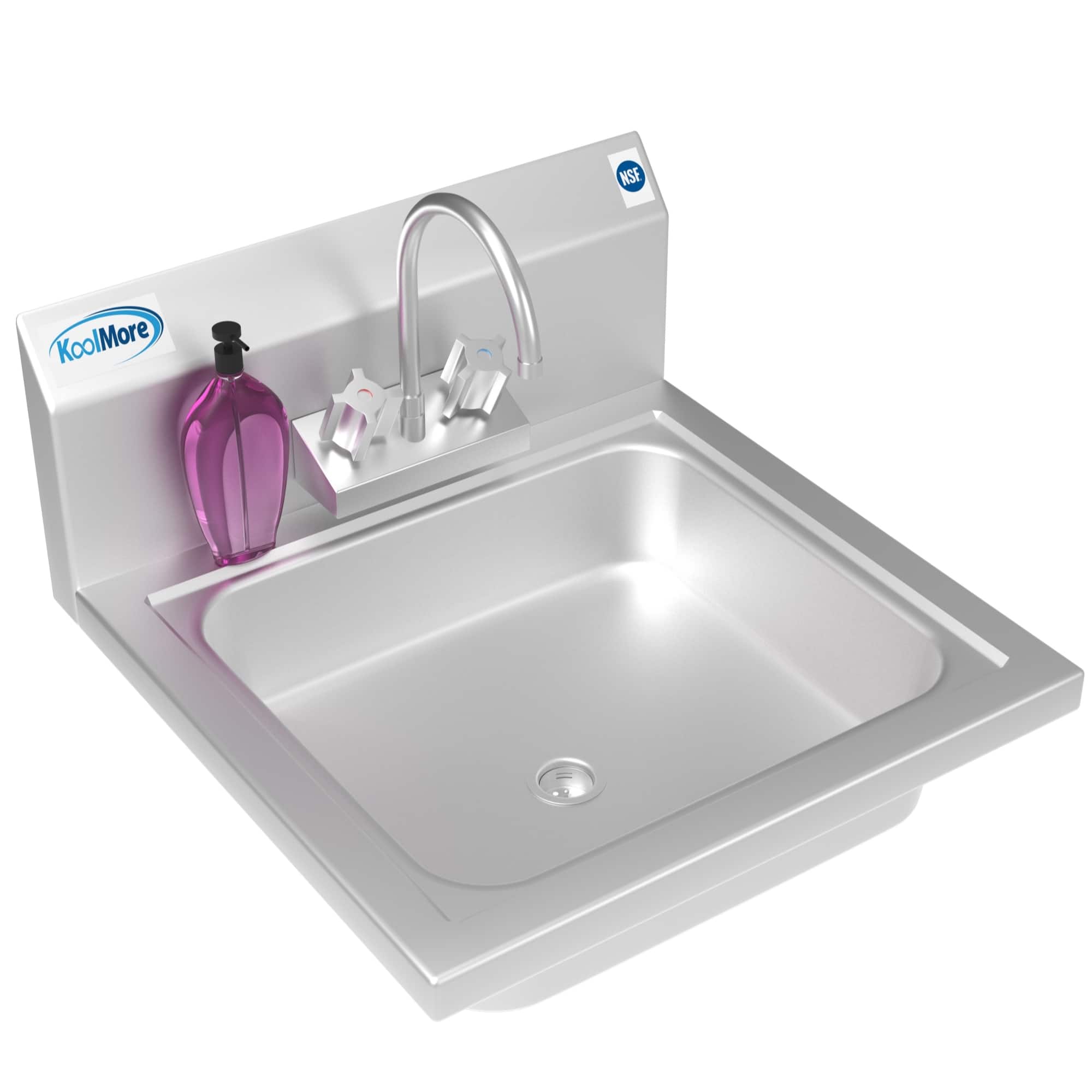 "Koolmore - 17 in. Hand Sink with Gooseneck Faucet, Bowl Size 14"" x 10"" x 5"" - SH17-4GNF - Stainless Steel" price history on PriceWatchPro