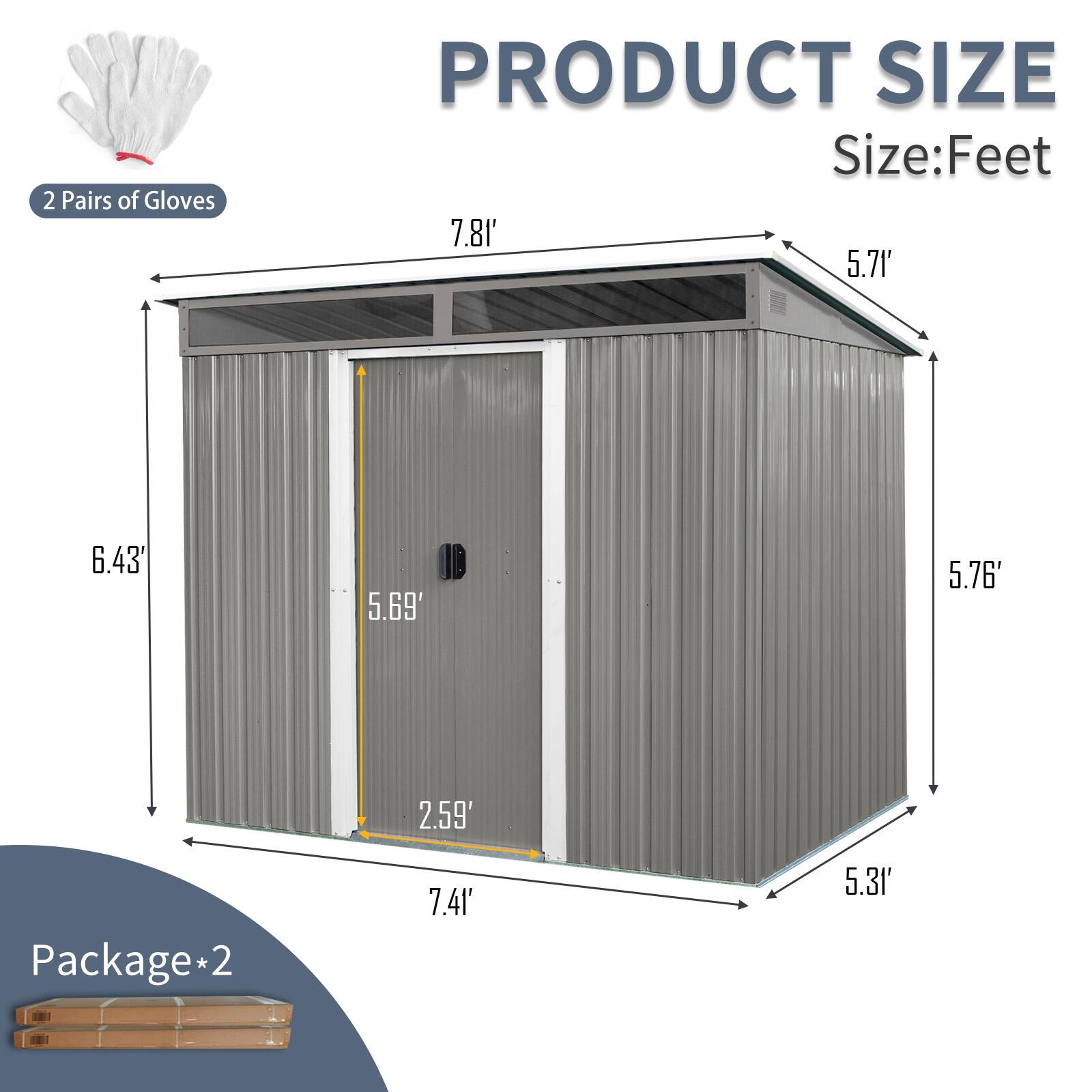 2 Pairs of Gloves

PRODUCT SIZE
Size: Feet

7.81' 5.71' 6.43' 5.69' 5.76' 2.59' 7.41' 5.31'

Package*2