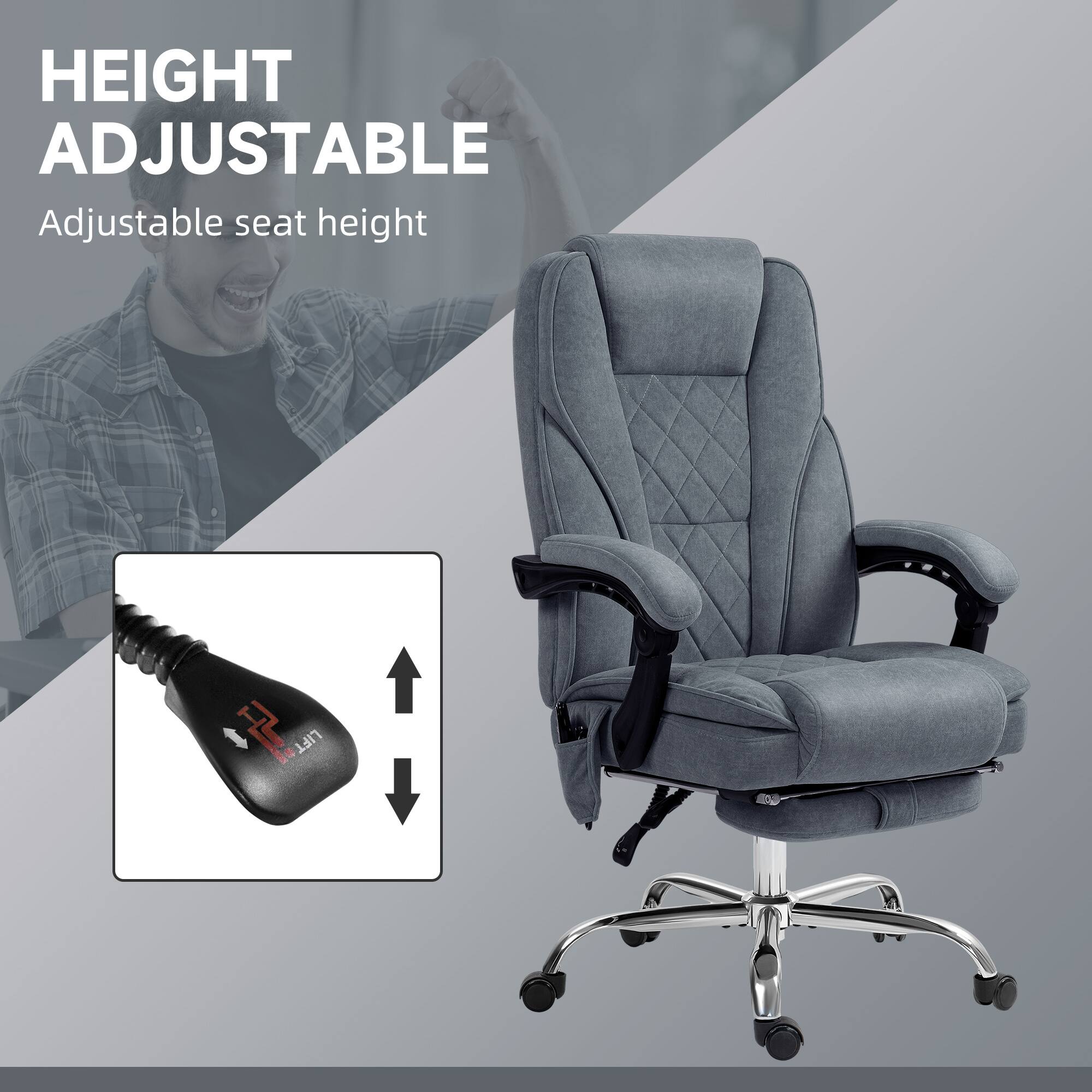 HEIGHT ADJUSTABLE, Adjustable seat height, 4 de LIFT