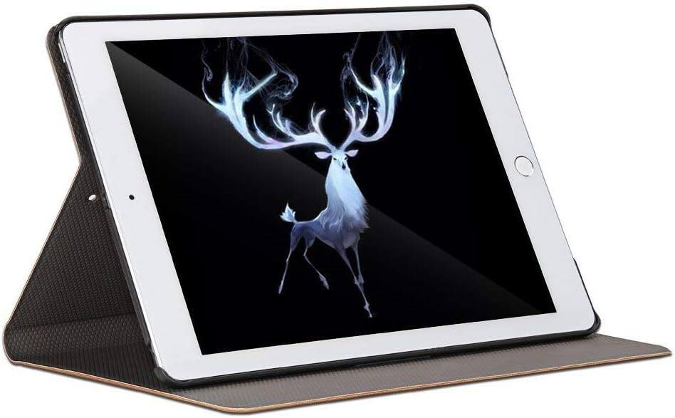 Alt View 4. DuraSafe Cases - iPad mini 7/6 8.3" 2024/2021 Deer Print Smart Folio with Auto Sleep/Wake A2567 A2568 A2569 A2993 A2995 A2996 - Camel.