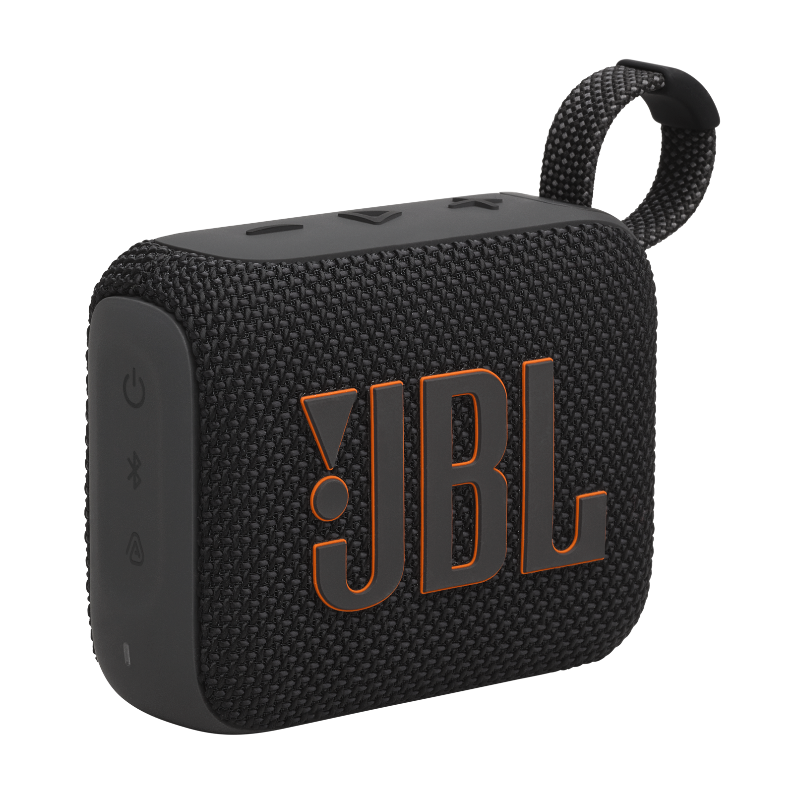 Front. JBL - Go 4 Portable Bluetooth Speaker - 2024 - Black.
