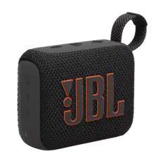 Front. JBL - Go 4 Portable Bluetooth Speaker - 2024 - Black.
