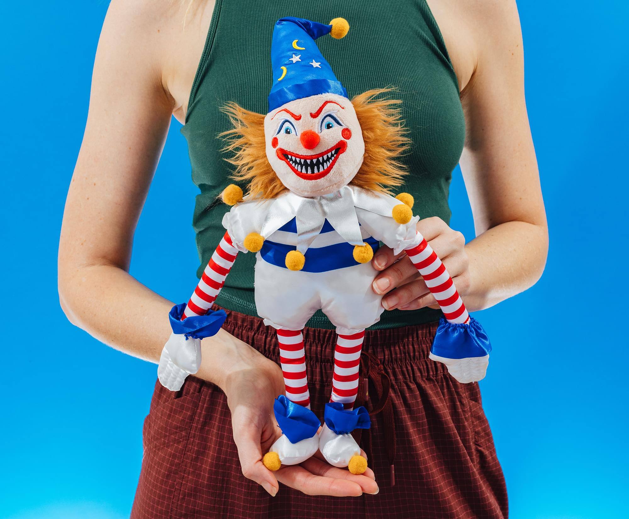 Alt View 4. Toynk - Poltergeist Possessed Clown Doll 14-Inch Collector Plush - Multi-Colored.