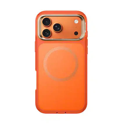 Front. i-Blason - i-Blason Ares Flip Case for iPhone 17 Pro Max – MagSafe, Kickstand, Screen Protector, Drop Protection - Coral.