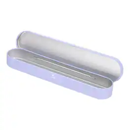 Unique Bargains - Metal Tin Box with Lid Hinged Rectangular Empty Container for Pins Crafts Pencils - Purple