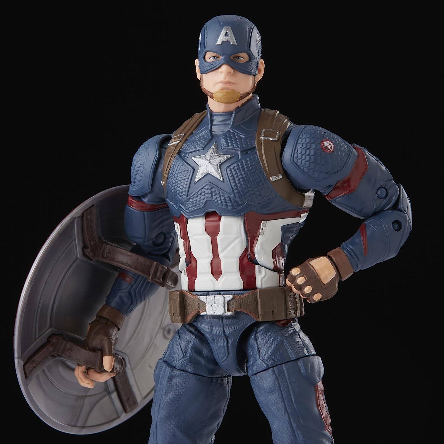 Alt View 5. Hasbro - Marvel Legends Series: Captain America 2-Pack Steve Rogers Sam Wilson MCU 6-Inch Figures.