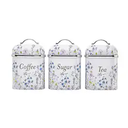 Laura Ashley - 3-Piece Canister Set - Wild Meadow