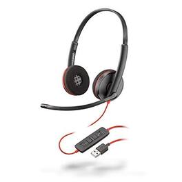 Poly - Blackwire 3220 USB-A On-Ear Headset - Black
