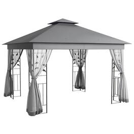 Outsunny - x 11.5' Metal Patio Gazebo - Gray