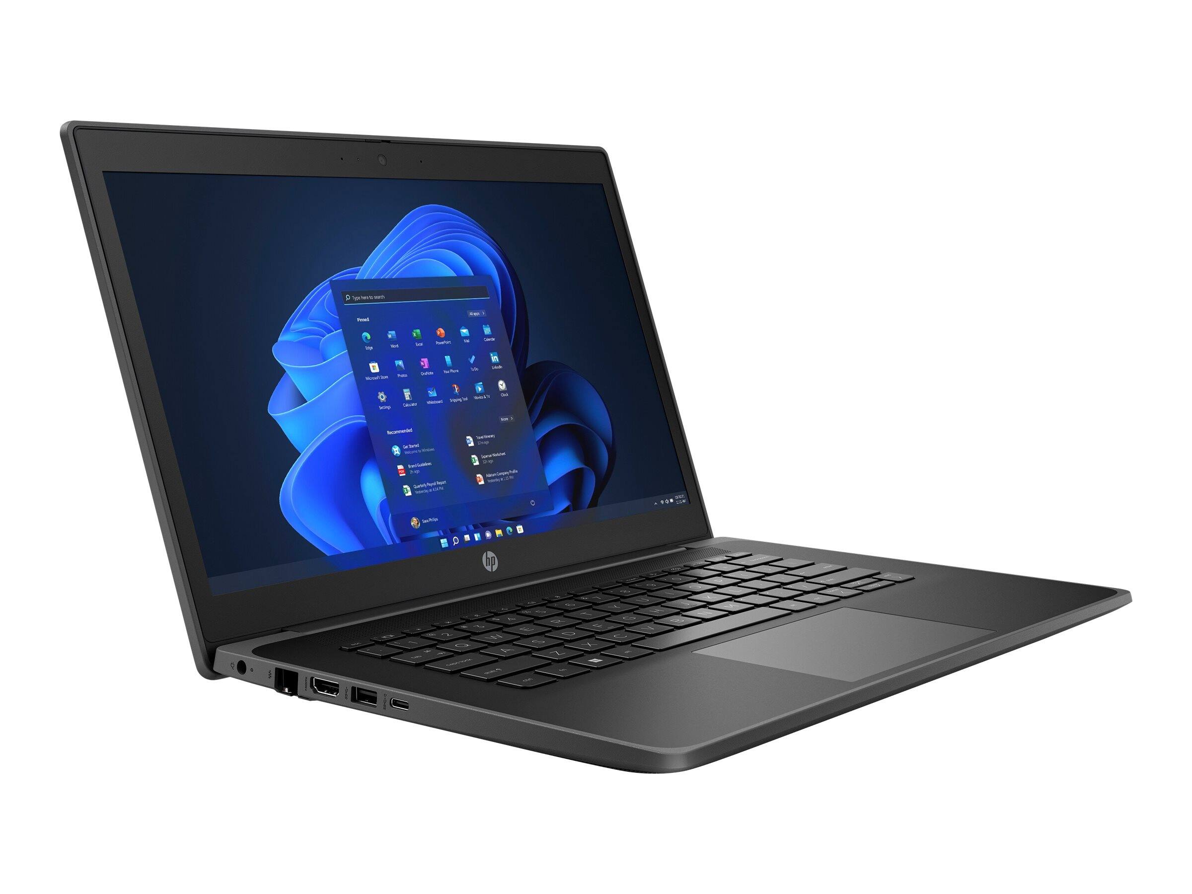 Alt View 2. HP - Probook Fortis G10 14" FHD IPS Touch Intel Core i5-1240U 1.7 GHz up to 4.4 GHz 16GB RAM 256GB SSD Windows 11 Pro - Silver.