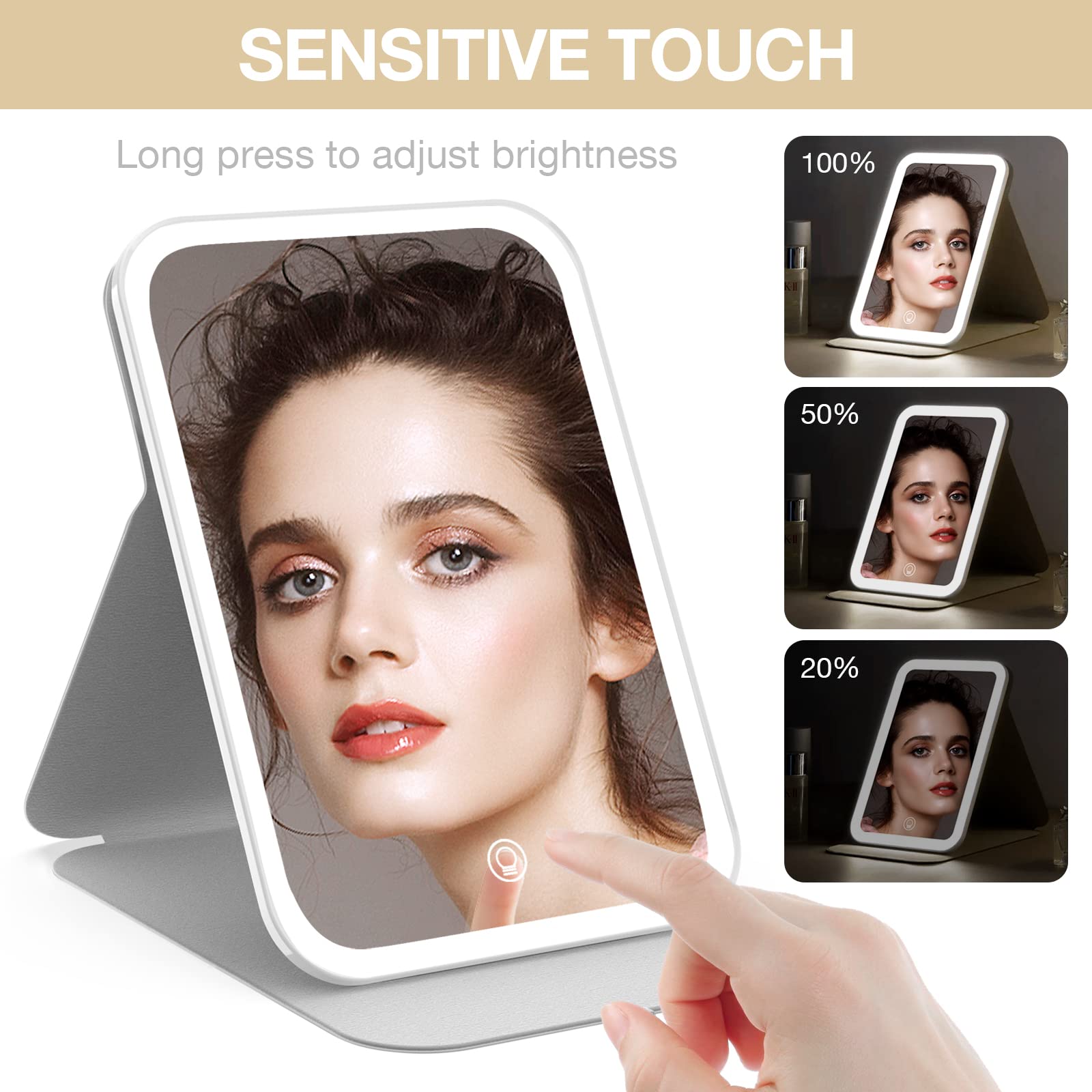 SENSITIVE TOUCH

Long press to adjust brightness

100%
50%
20%
