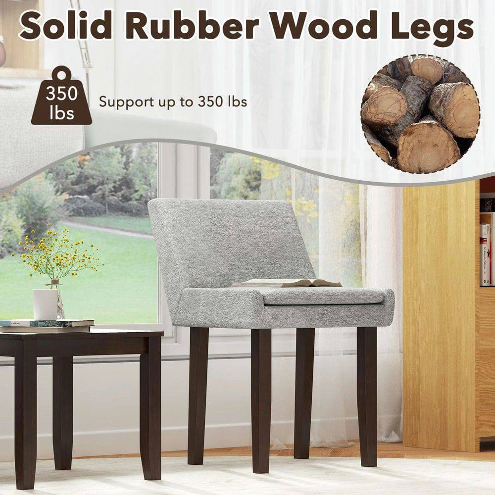 Solid Rubber Wood Legs  
350 lbs  
Support up to 350 lbs