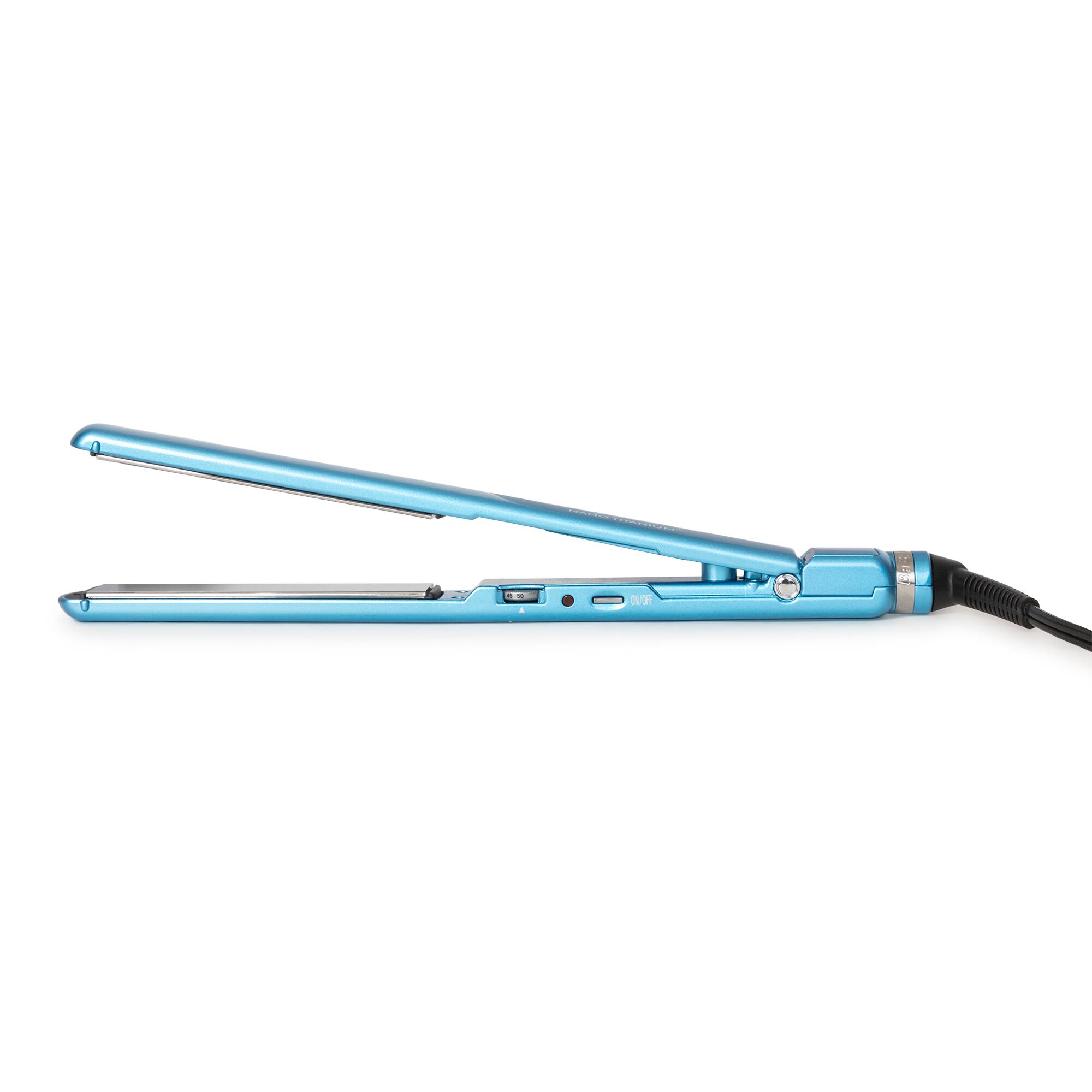 Alt View 1. BaBylissPRO - Nano Titanium 1" Full-Size & 1" Compact Ultra-Thin Flat Iron Prepack BNTPP84 - Blue.