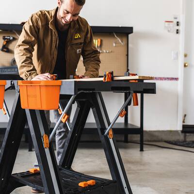 WORX Pegasus Multi Function 2 in 1 Folding Work Table & Sawhorse WORX Pegasus Multi Function 2 in 1 Folding Work Table & Sawhorse