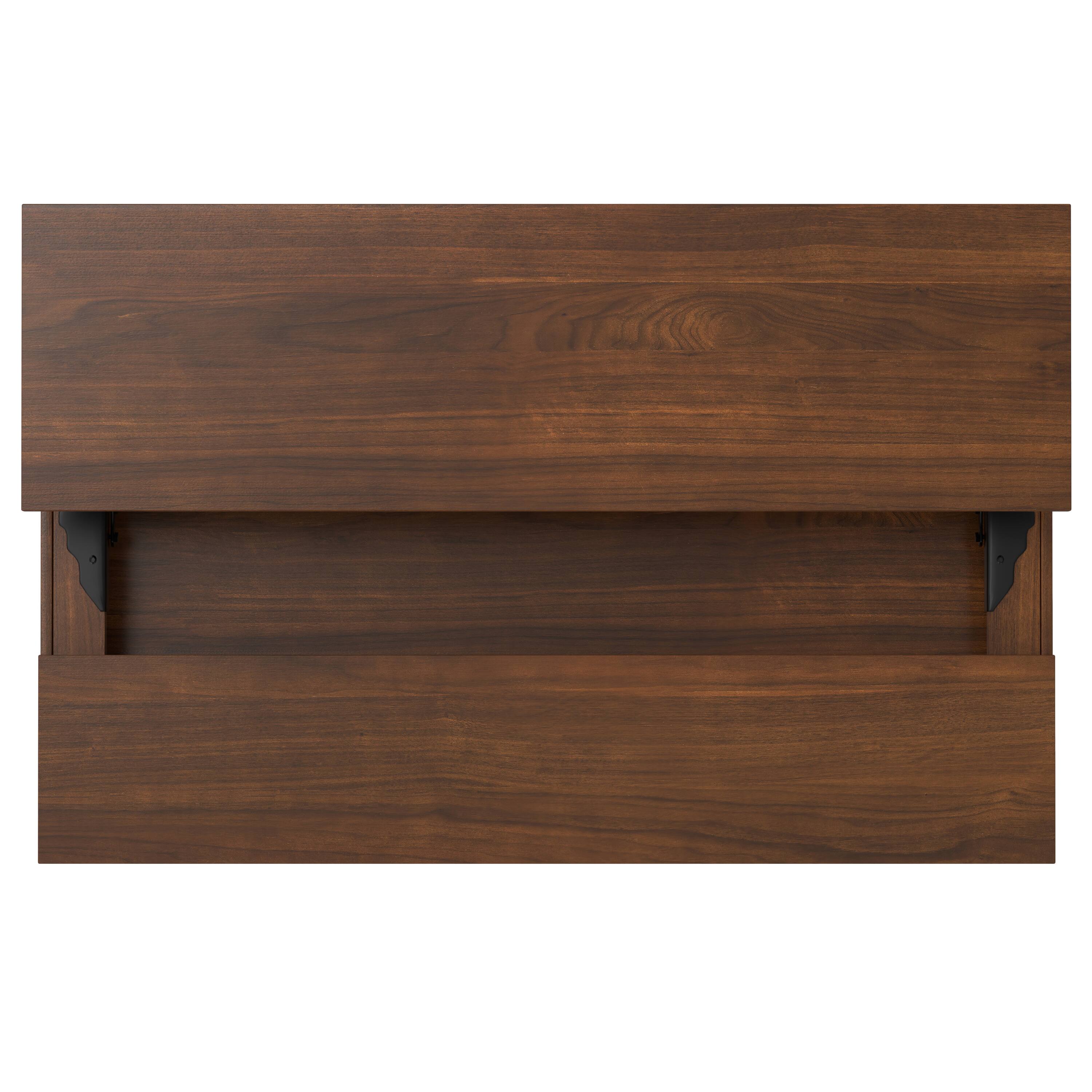 Alt View 7. Simpli Home - Hunter  48 inch Wide Rectangle Industrial Lift Top Coffee Table in Walnut Veneer - Walnut Veneer.