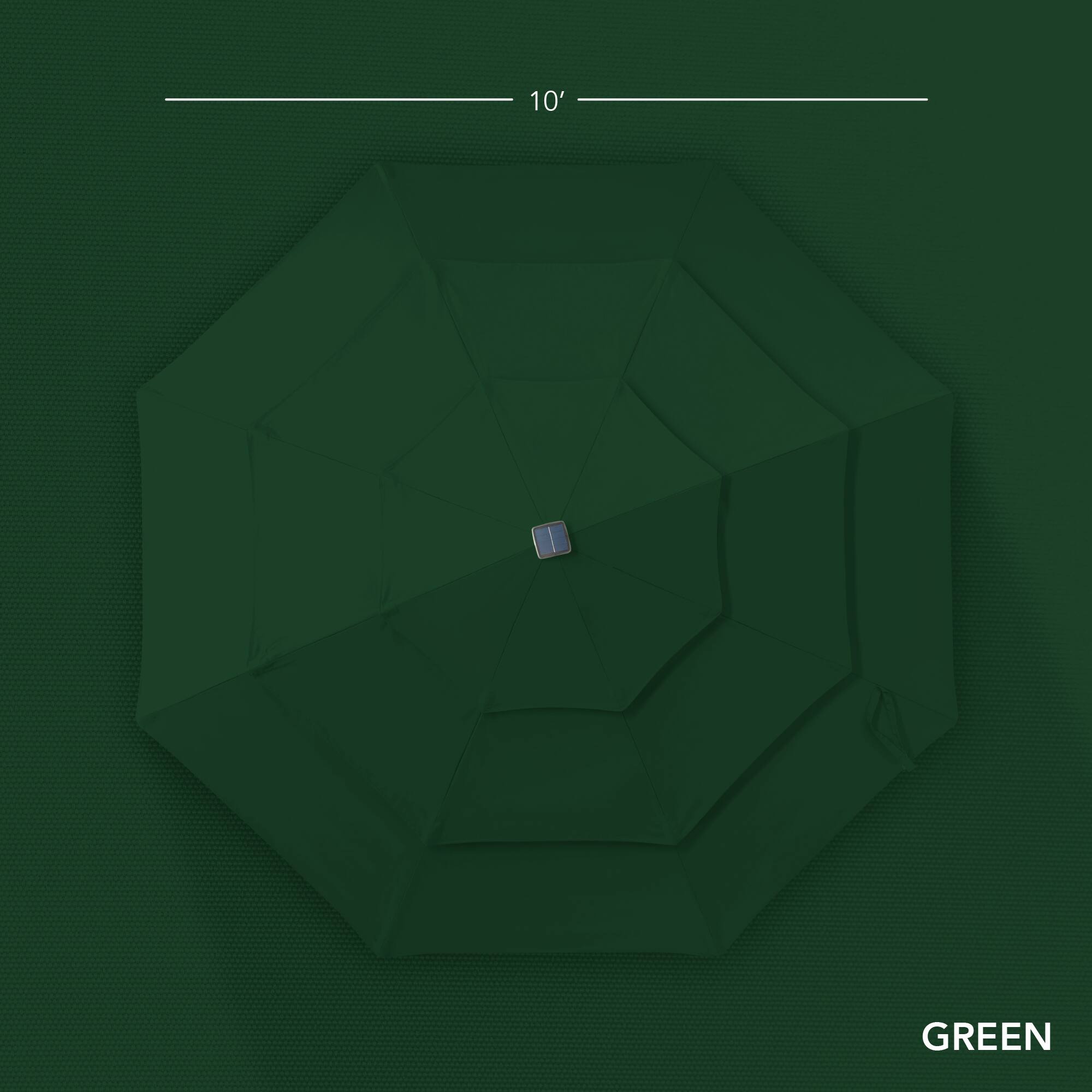The text in the image is "GREEN."