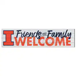 Jardine - Illinois Fighting Illini 10'' x 40'' Friends & Family Welcome Sign - Multicolor