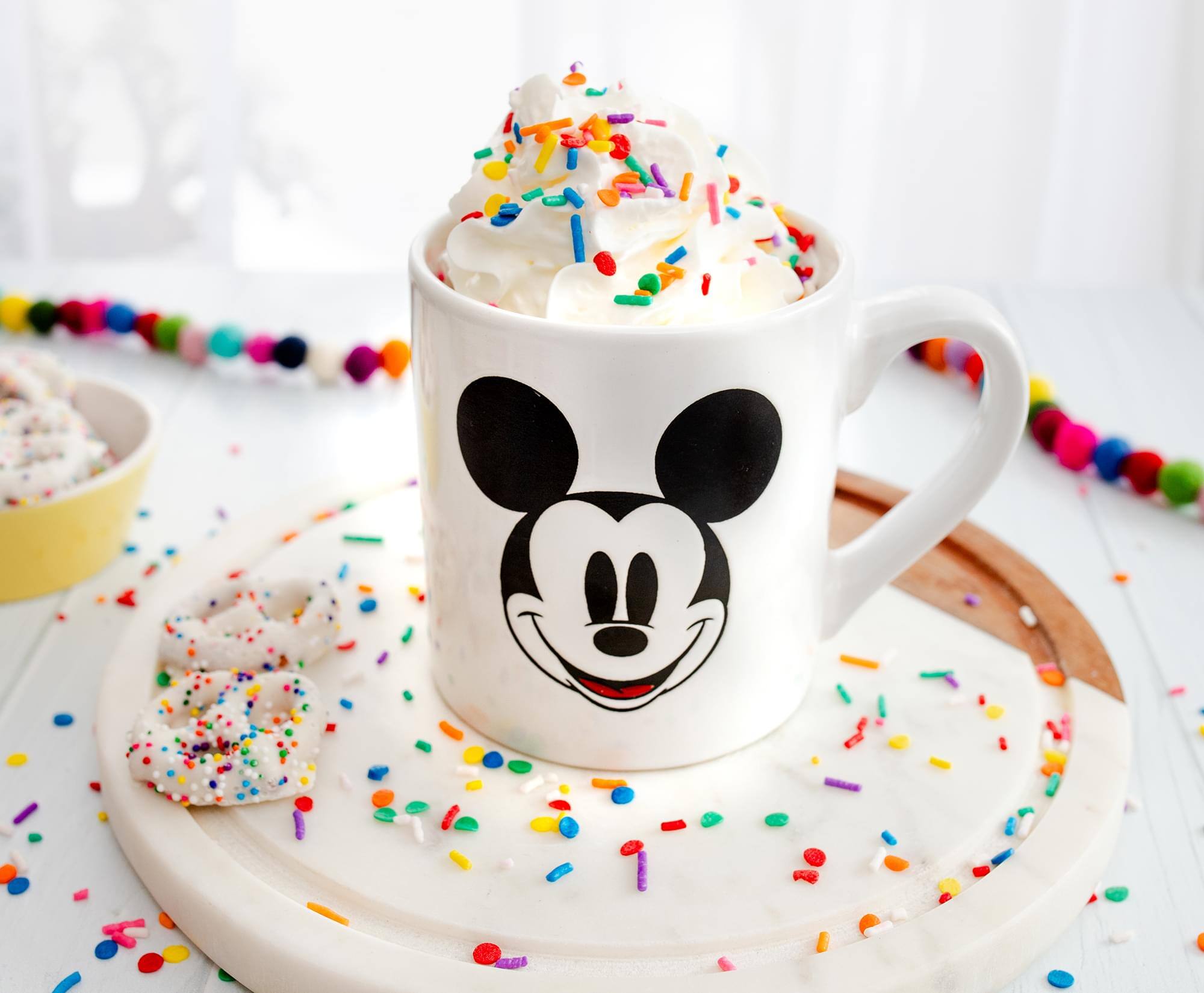 Alt View 3. Silver Buffalo - Disney Mickey Mouse Wax Resist Ceramic Mug | Holds 14 Ounces - White.