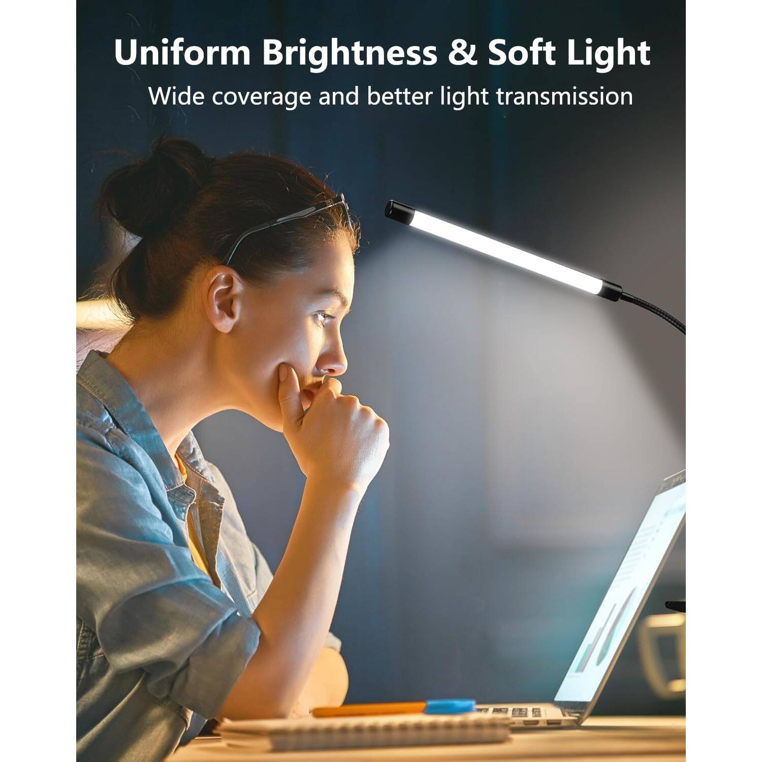 Uniform Brightness & Soft Light  
Wide coverage and better light transmission