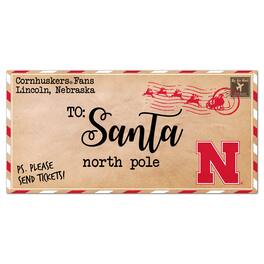 Fan Creations - Nebraska Huskers 6'' x 12'' Letter to Santa Sign - Multicolor